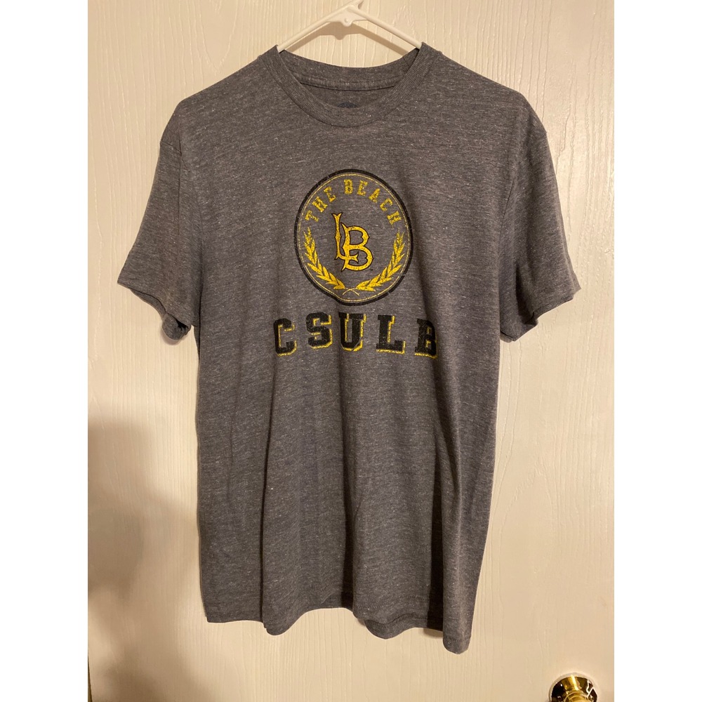 Rivalry Threads CSULB Long Beach State The Beach T-Shirt Mens Med Grey 0727